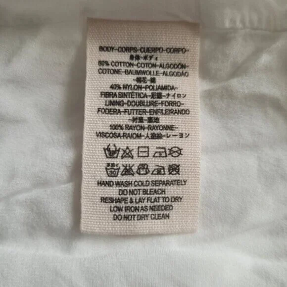 Free People Ivory Be Your Baby Lace Baby doll Dress Size Large - Picture 8 of 9